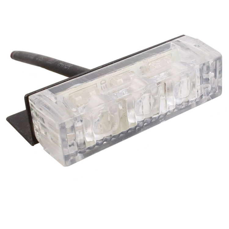 6W 450LM 6 x 3-LED Yellow Light 577nm Car Strobe Flash Warning Light Signal Lamp, DC 12V
