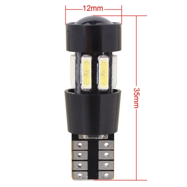 MZ T10 5W 400LM White Light 10 LED SMD 7020 Decode LED Car Clearance Lamp , DC 12V