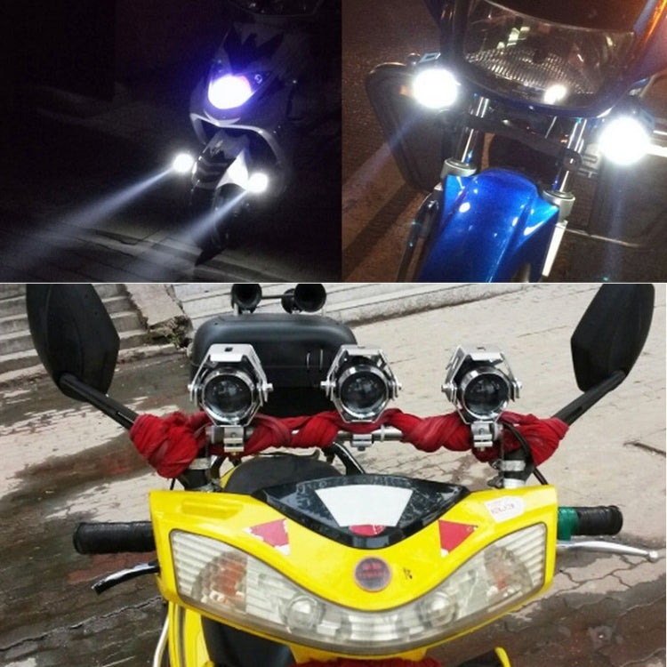 U5 125W 3000LM CREE-LED White Light Waterproof IP67 Light Headlamp for Motorcycle / SUV, DC 12V-80V