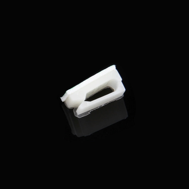 100 PCS Adhesive Backed Cable Clip  Set(White)