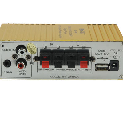 USB / SD / MMC card / DVD / CD / MP3 2 Channel Output Power Amplifier, Digital Player 20W + 20W (MA-180)