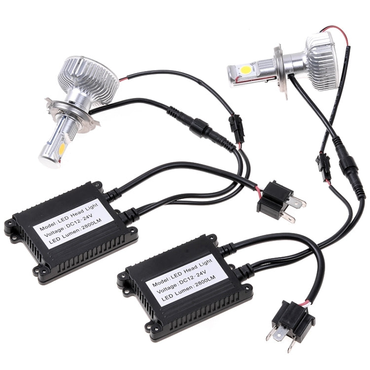 2 PCS FH01 60W 2x CREE 2800LM 6000K White Light Car LED Head Lamp, 2 Modes, DC 12-24V