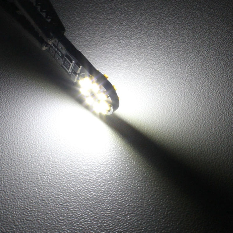 2 PCS T10 2W 216LM White Light 18 LED SMD 3014 Canbus Decode Car Clearance Lights Lamp, DC 12V