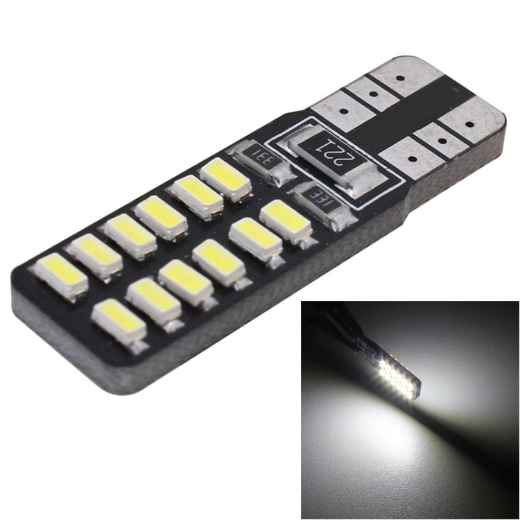 2 PCS T10 2.4W 288LM White Light 24 LED SMD 3014 Canbus Decode Car Clearance Lights Lamp, DC 12V