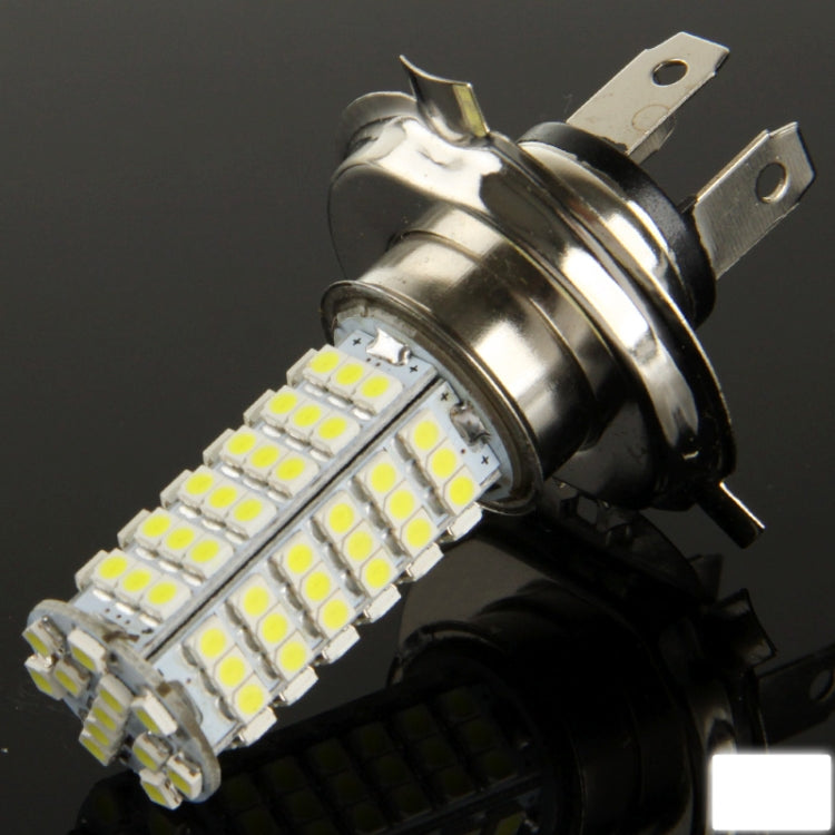H4 White 102 LED 3528 SMD Car Signal Light Bulb, DC 12V