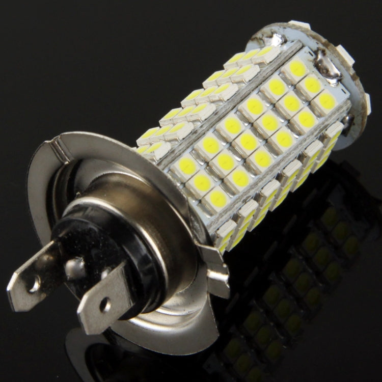 H7 White 102 LED 3528 SMD Car Signal Light Bulb, DC 12V