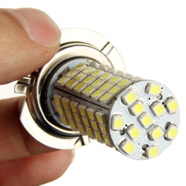 H7 White 102 LED 3528 SMD Car Signal Light Bulb, DC 12V