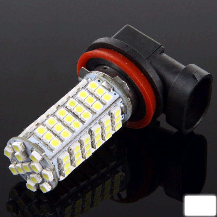 H11 White 102 LED 3528 SMD Car Signal Light Bulb, DC 12V