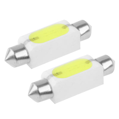 41mm 1.5W White Ceramic LED Car Signal Light Bulb, DC 12V (Pair)