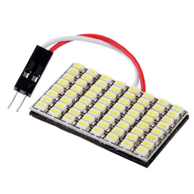 Super Bright White 64 LED Car Interior Lamp, DC 12V