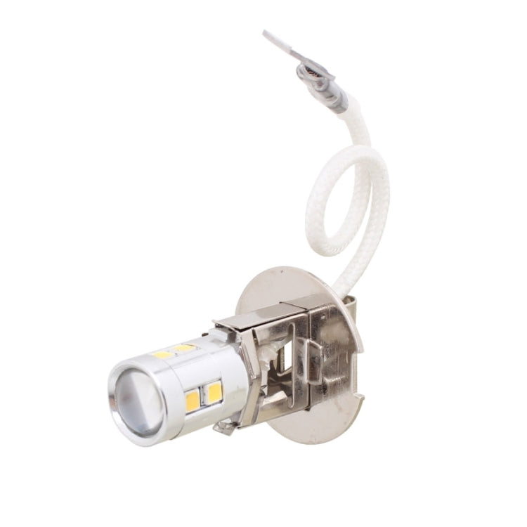 MZ H3 5W 500LM White Light 10 LED 2323 SMD LED Canbus Error-Free Car LED Front Fog Light, DC12-18V