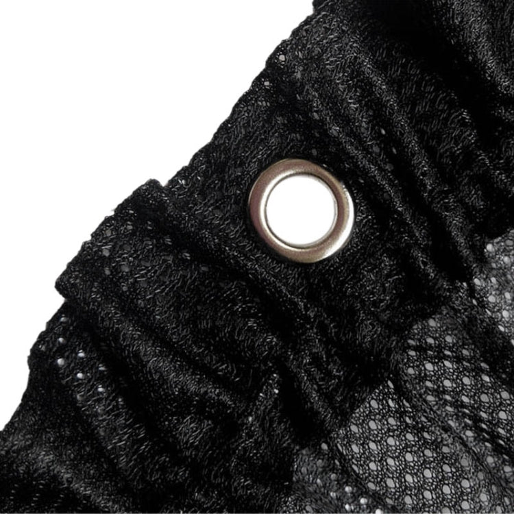 2 PCS Universal Car Sun Shade Cloth Curtain with 6 Suckers(Black)