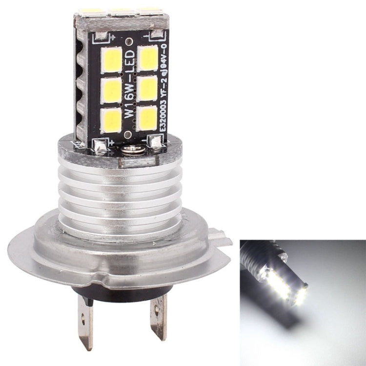 2 PCS H7 3W White LED 300LM SMD 2835 Car Rear Fog Lamp / Backup Light for Vehicles, DC 12V