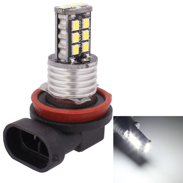 2 PCS H11 3W White LED 300LM SMD 2835 Car Rear Fog Lamp / Backup Light for Vehicles, DC 12V