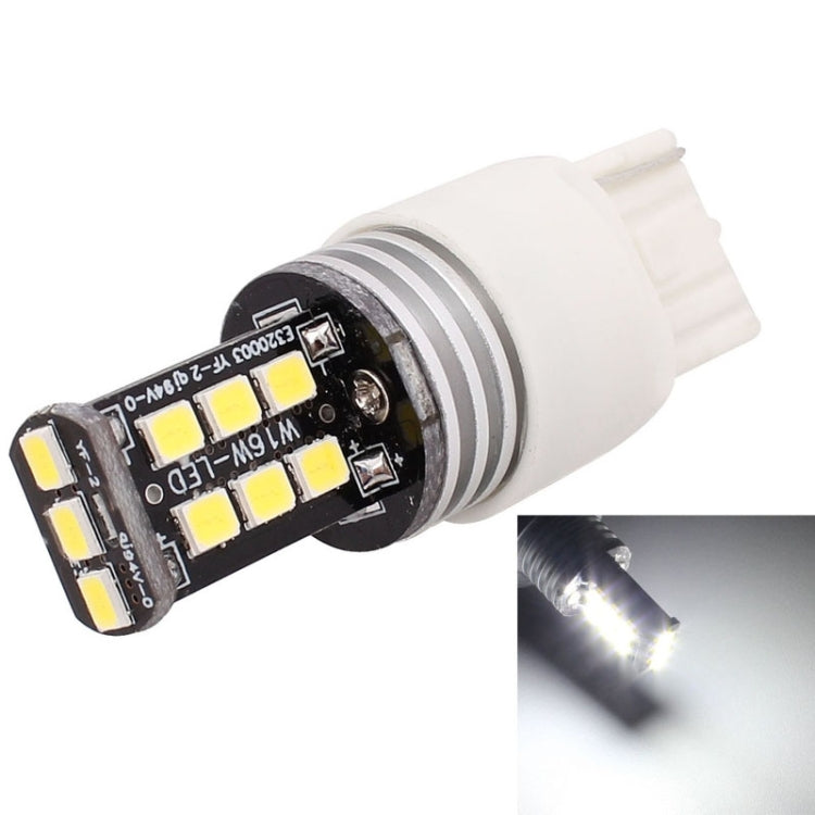 2 PCS T20 Single Wire 3W White LED 300LM SMD 2835 Car Rear Fog Lamp / Backup Light for Vehicles, DC 12V