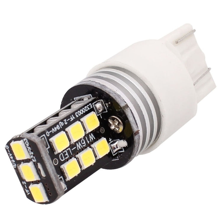 2 PCS T20 Double Wires 3W White LED 300LM SMD 2835 Car Rear Fog Lamp / Backup Light for Vehicles, DC 12V