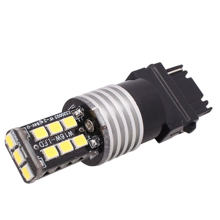 2 PCS T25 Single Wire 3W White LED 300LM SMD 2835 Car Rear Fog Lamp / Backup Light for Vehicles, DC 12V