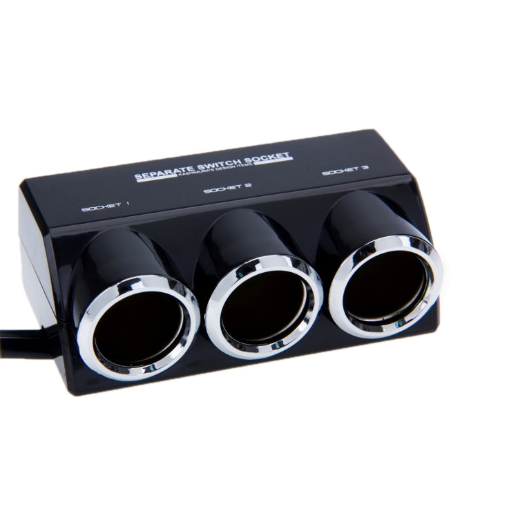 Kashimura KX-144 3 in 1 Separate Switch Socket Car Power Adapter Car Cigarette Lighter