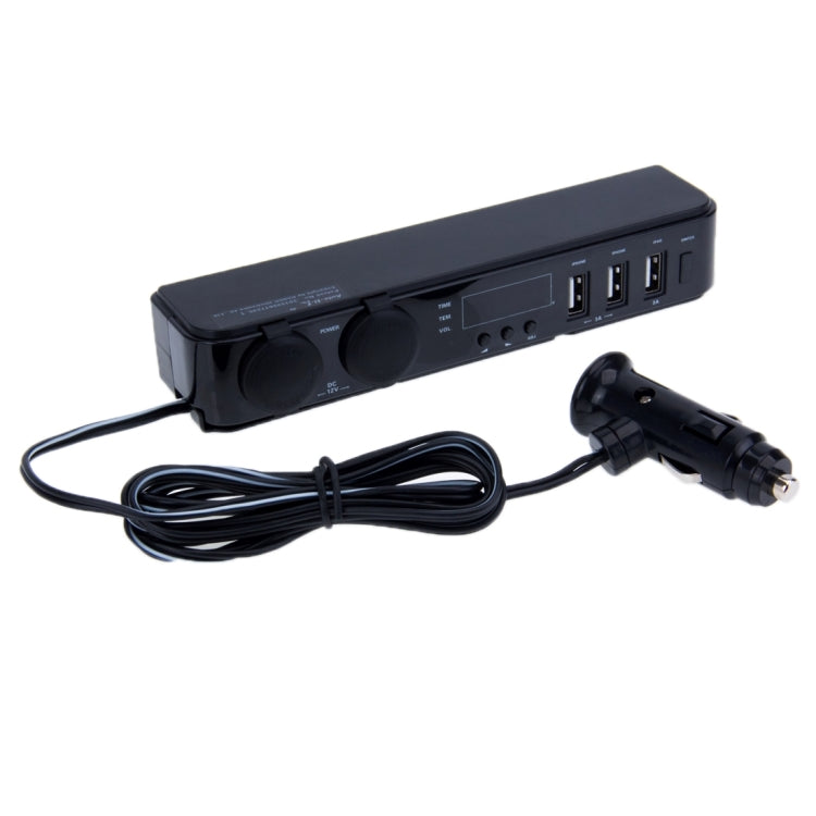 Kashimura DK-16 3 Ports USB 4.2A Max 2 Ports Cigarette Lighter Socket Car Charger for iPhone 6 & 6s / iPad Air 2