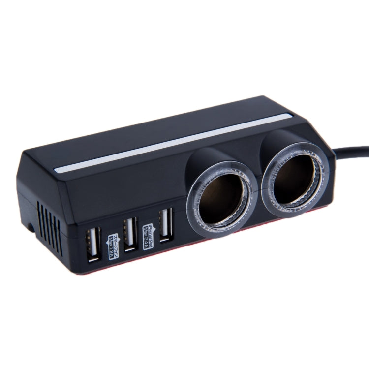 Kashimura DK-16 3 Ports USB 4.2A Max 2 Ports Cigarette Lighter Socket Car Charger for iPhone 6 & 6s / iPad Air 2