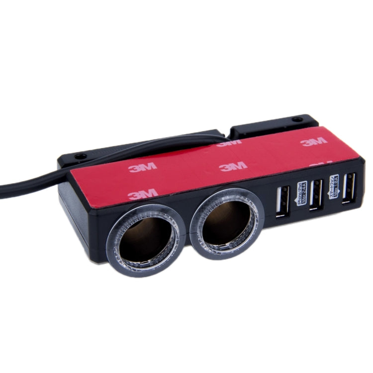 Kashimura DK-16 3 Ports USB 4.2A Max 2 Ports Cigarette Lighter Socket Car Charger for iPhone 6 & 6s / iPad Air 2