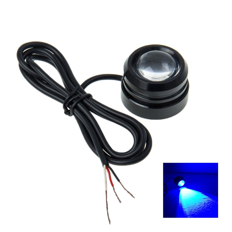 10F 10W Blue Light Metal Eagle Eyes Car Lamp, Wire Length: 95cm