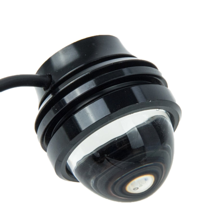 2 PCS 15F 15W Green Light 3 LED Metal Eagle Eyes Car Flash Light Lamp, Constant Current, Wire Length: 95cm