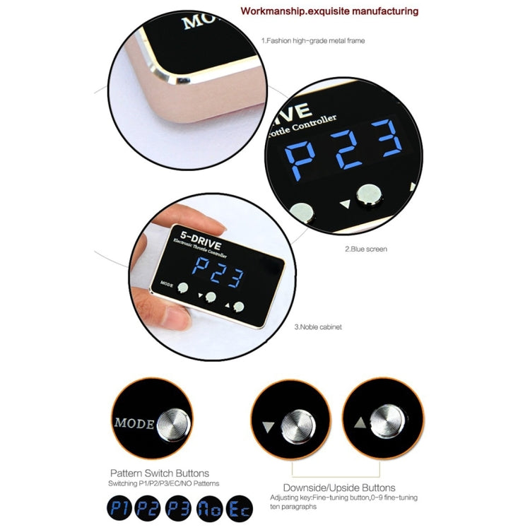 5-Drive Electronic Throttle Controller for Cars with Electronic Throttle
