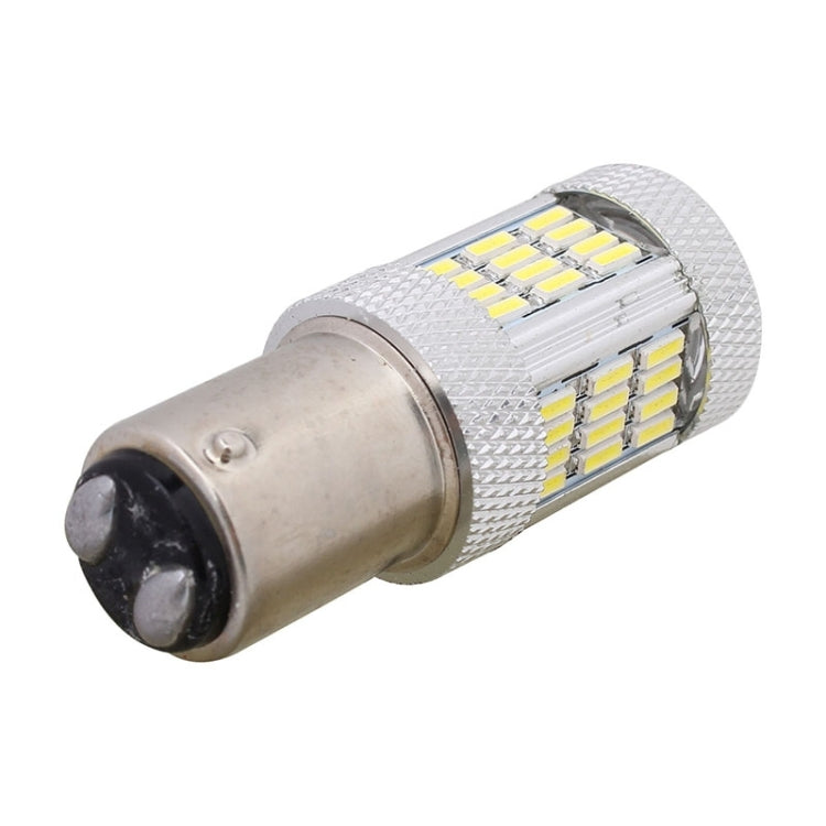 2PCS 1157 P21/5W BAY15D 10W 540LM White Light 54 LED 4014 SMD Car Brake Light Rear Driving Lamp Bulb, DC 12V