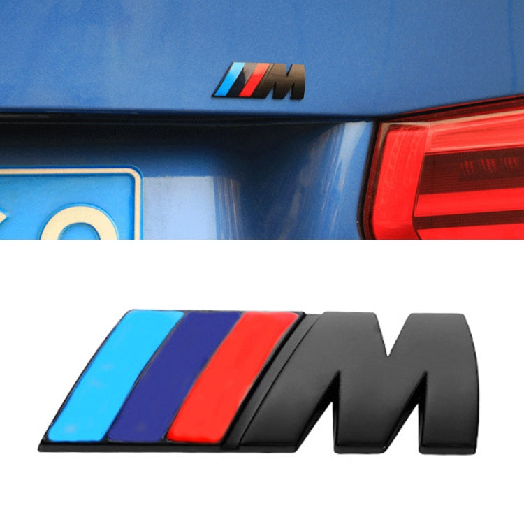 M Style Metal Chrome Badge Sticker
