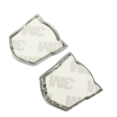 2x Transfromer Style Chrome Badge(Silver)