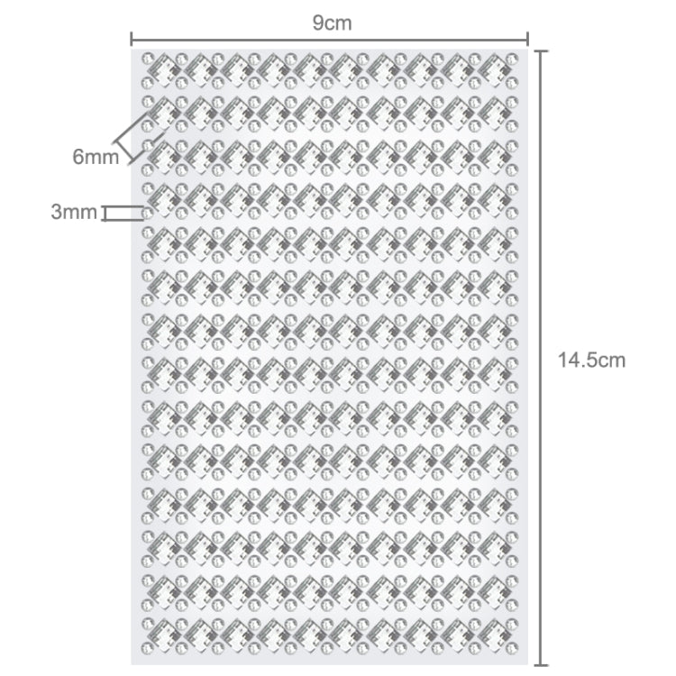 140 PCS Square + 308 PCS Round Glitter Crystal Diamond Decoration / Shining Rhinestone Sticker for Car Sticker & Cell Phone Ornament(Grey)