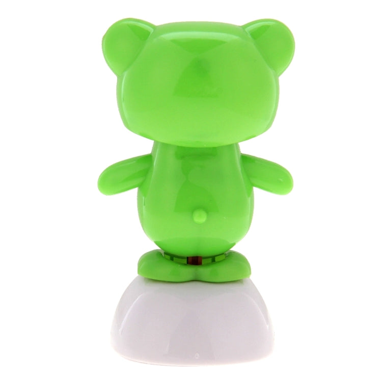 Solar Powered Bobble Head Dancing Toy Car Decoration Ornament Lovely Smiling Face Frog