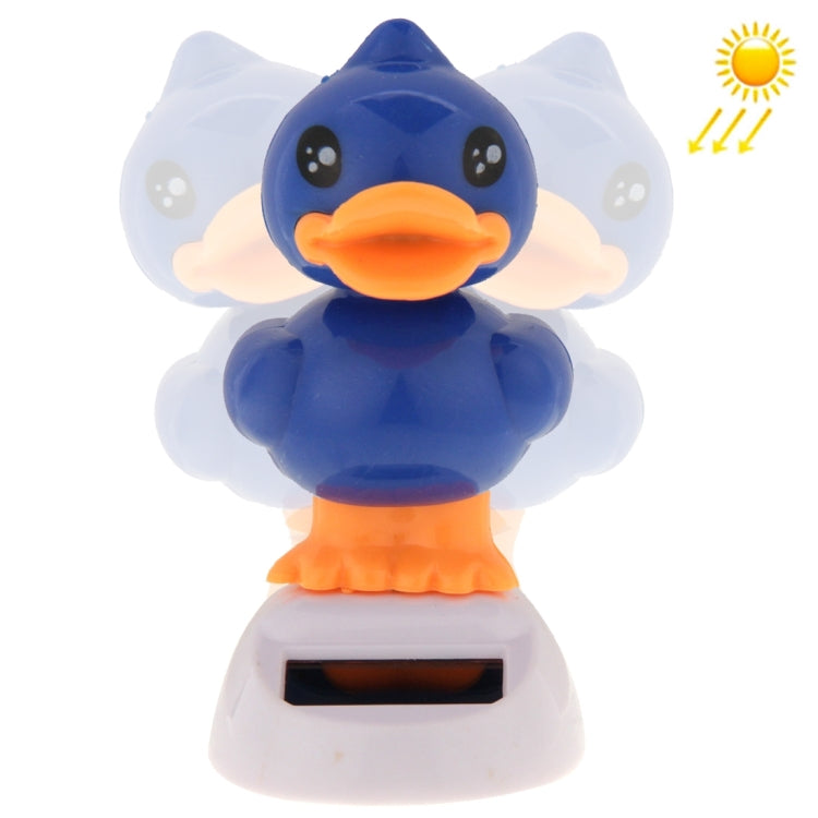 Solar Powered Bobble Head Dancing Toy Car Decoration Ornament Cute Duckling, Random Color Delivery
