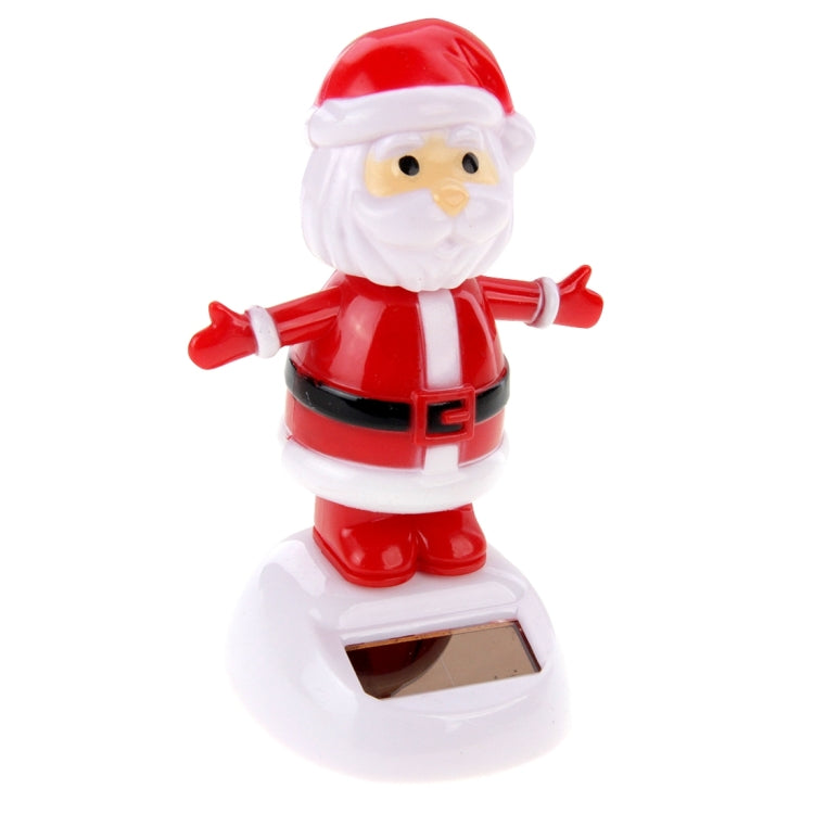 Solar Powered Bobble Head Dancing Toy Car Decoration Ornament Merry Christmas Santa Claus