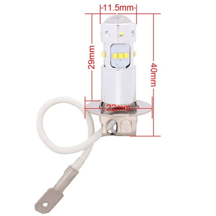 MZ H3 65W 640LM White Light 16 CREE XQ-D Car Daytime Running Light Fog Light Bulb, DC 12-24V