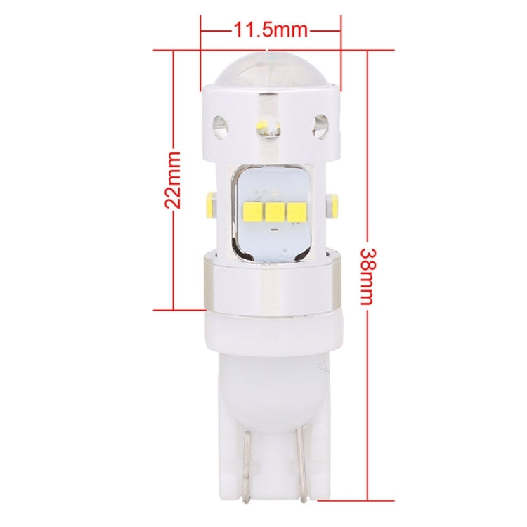 MZ T10 65W 640LM White Light 16 CREE XQ-D Car Clearance Lamp Daytime Running Light Lamp, DC 12-24V