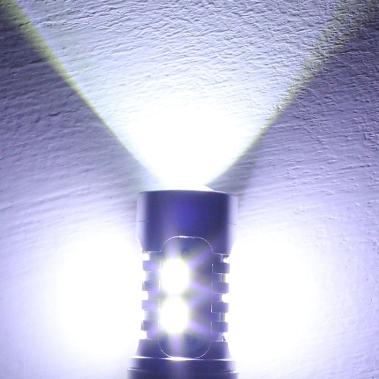 2PCS T25 10W 700LM Yellow + White Light Dual Wires 20-LED SMD 5630 Car Brake Light Lamp Bulb, Constant Current, DC 12-24V