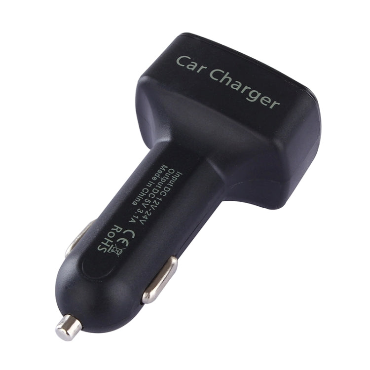 4 in 1 5V 3.1A Dual Ports Car Charger with Voltage, Temperature and Current Display