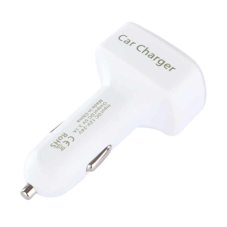 4 in 1 5V 3.1A Dual Ports Car Charger with Voltage, Temperature and Current Display