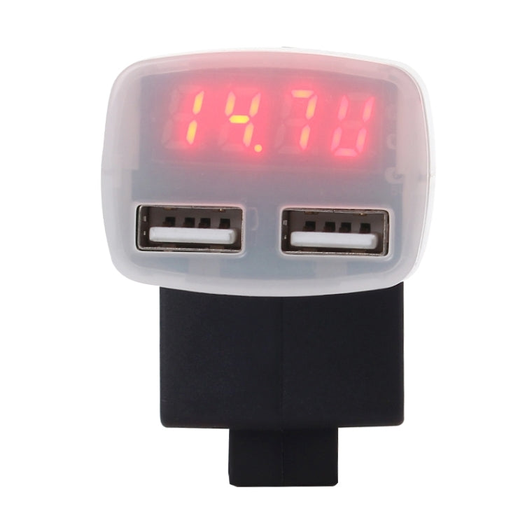4 in 1 5V 3.1A Dual Ports Car Charger with Voltage, Temperature and Current Display