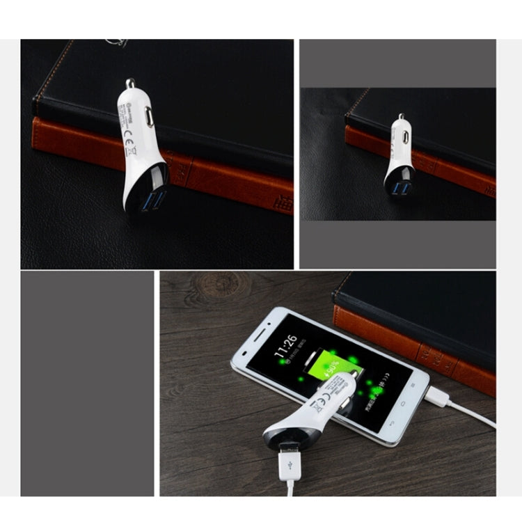 BiLiTong C052404 5V 2.4A 2-Ports USB Universal Car Charger for iPhone 6S & 6S Plus, iPhone 6 & 6 Plus, iPad Air 2 & Air, Galaxy S6 / S5 / S IV, HTC, LG, Sony