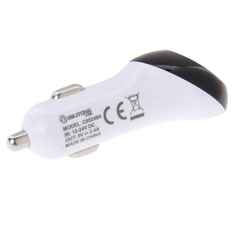 BiLiTong C052404 5V 2.4A 2-Ports USB Universal Car Charger for iPhone 6S & 6S Plus, iPhone 6 & 6 Plus, iPad Air 2 & Air, Galaxy S6 / S5 / S IV, HTC, LG, Sony
