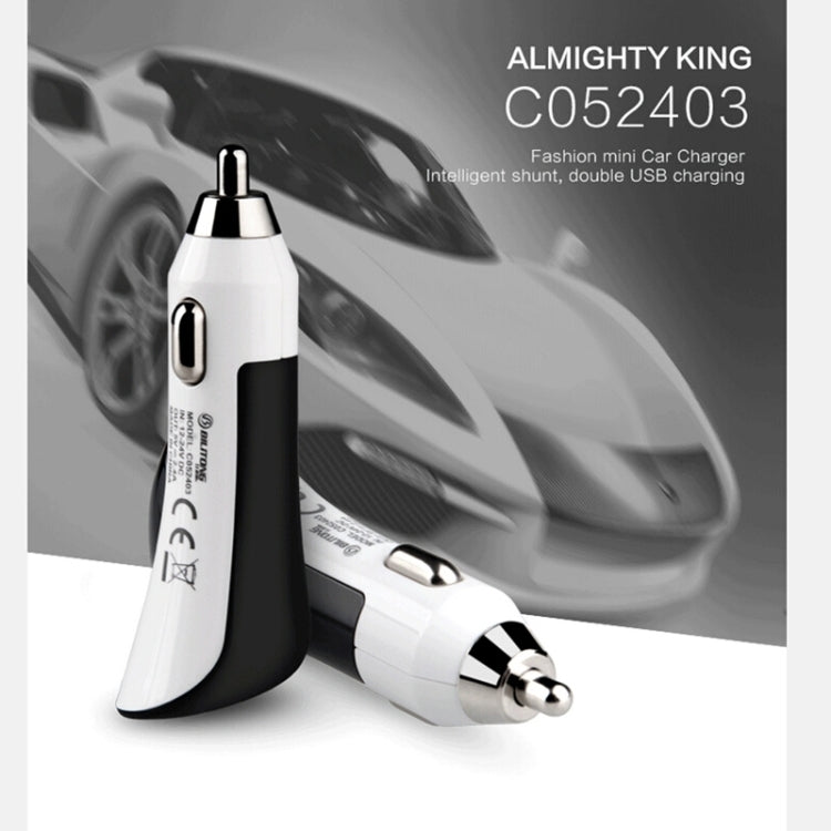 BiLiTong C052403 5V 2.4A 2-Ports USB Universal Car Charger for iPhone 6S & 6S Plus, iPhone 6 & 6 Plus, iPad Air 2 & Air, Galaxy S6 / S5 / S IV, HTC, LG, Sony