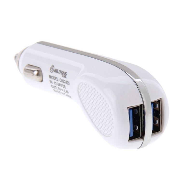 BiLiTong C052405 5V 2.4A 2-Ports USB Universal Car Charger for iPhone 6S & 6S Plus, iPhone 6 & 6 Plus, iPad Air 2 & Air, Galaxy S6 / S5 / S IV, HTC, LG, Sony
