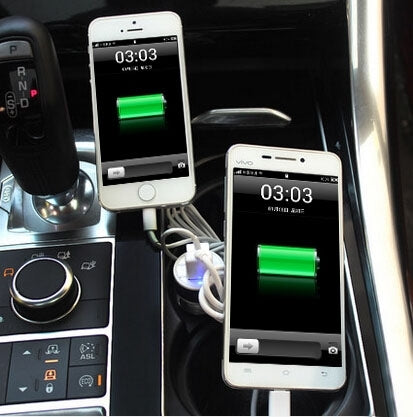 5V 2.1A 2-Ports USB Universal Car Charger for iPhone 6S & 6S Plus, iPhone 6 & 6 Plus, iPad Air 2 & Air, Galaxy S6 / S5 / S IV, HTC, LG, Sony(White)