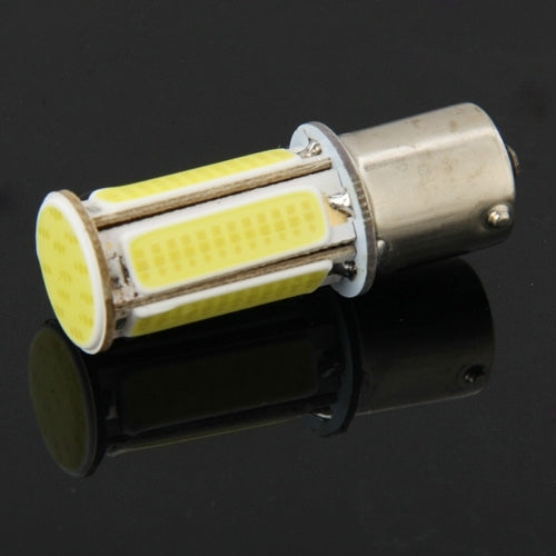 2 PCS 1156 6W White 6 LED COB Brake Light for Vehicles, DC 12V