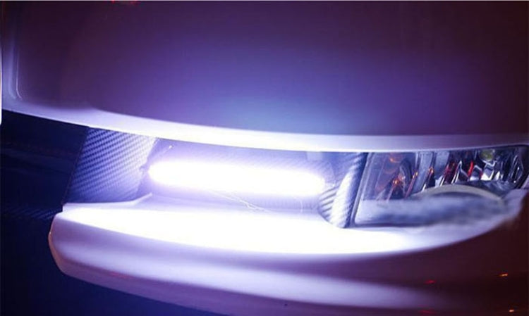 2 PCS DC 12V 2x6W COB DRL LED Wave Type White Light Car Daytime Running Lights, Length: 20.7cm