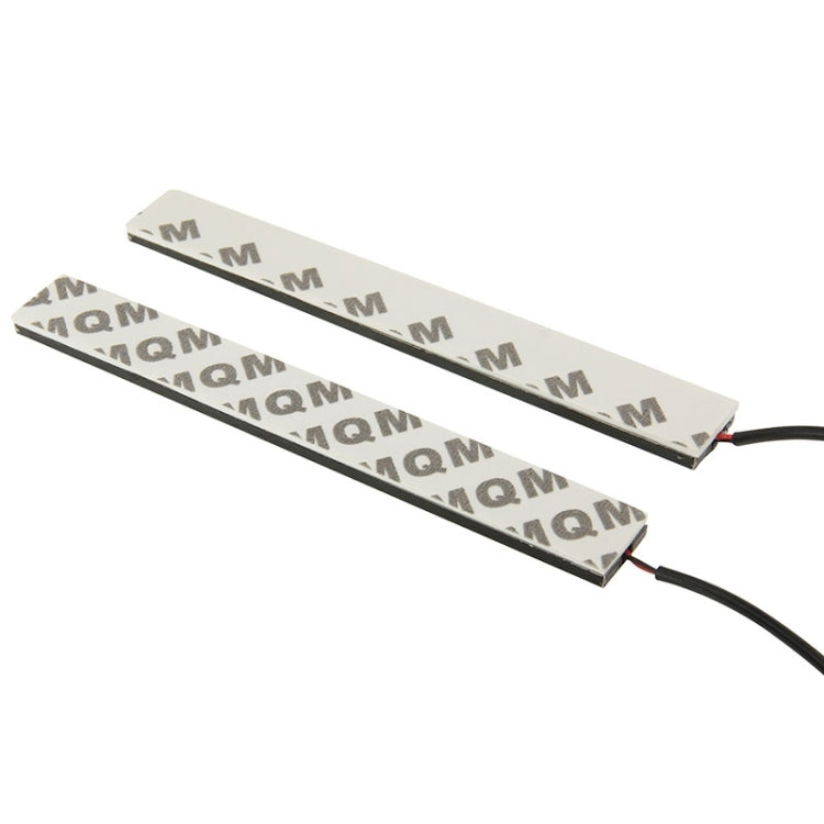 2 PCS DC 12V COB DRL LED Grid Type White Light Car Daytime Running Lights, Length: 15.2cm