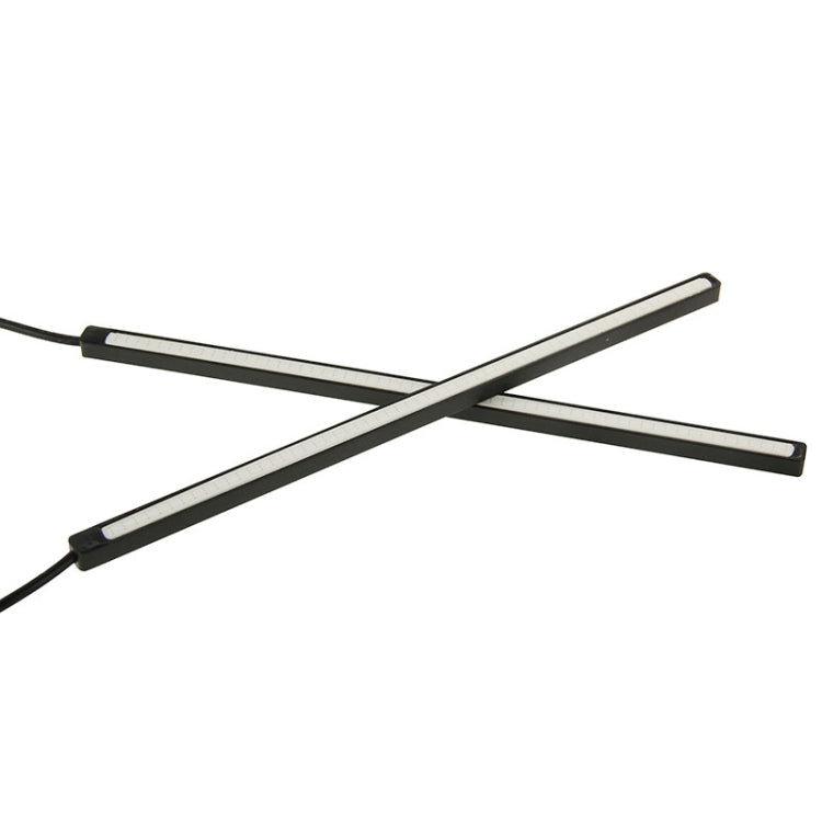 2 PCS DC 12V 220mAh COB DRL LED Bar Type ICE Blue Light Car Daytime Running Lights, Length: 20.5cm